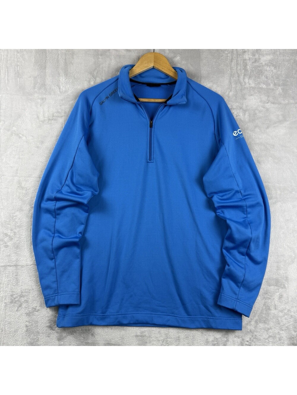 Galvin Green Men XL Blue ECCO Golf Quarter Zip Performance Pullover Luxury Prep
